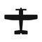 Plane black icon