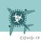 PLANE WITH CORONAVIRUS