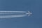 Plane at cruising altitude