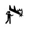 Plane, fire, man icon. Simple pictogram of human and fire icons for ui and ux, website or mobile application