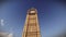 Plane flying over the Big Ben in London footage