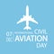 Plane for international civil aviation day