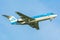 Plane from KLM Cityhopper PH-KZI Embraer ERJ-190 is landing