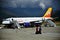 Plane landed at Bhutan airport