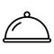 Plane meal icon, outline style