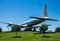 Plane monument on the riverbank in Cordoba, Spain