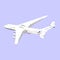 The plane Mriya Antonov 225 AN-225 Mriya, the biggest airplane in the world, vector illustration