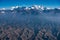The plane overlooks the Tianshan Mountains