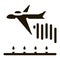 Plane Spraying Icon Vector Glyph Illustration