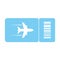 Plane ticket vector icon