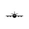 plane view from the front icon. Element of travel icon for mobile concept and web apps. Detailed plane view from the front icon ca