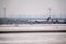 Planes in Munich Airport, snow