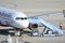 Planes in parking position at Munich ariport