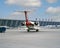 Planes taxiing on the tarmac of Shanghai Pudong Airport