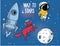 Planet, cat in spacesuit, little cute astronaut and rocket