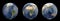 Planet earth without cloud. Showing America, Europe, Africa, Asia, Australia continent.