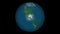 Planet earth global warming animation