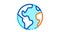 Planet Earth Globe Icon Animation