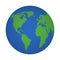 Planet earth icon. Environment planet, map world. Circle globe, world. Vector illustration