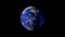 Planet Earth rotates on Black Background, Element of this image furnished by Nasa.