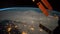 Planet Earth seen from the ISS. Beautiful Planet Earth observed from space. Nasa time lapse shooting earth from space