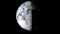 Planet Earth from space 3D illustration orbital view, our planet from the orbit. Elements of this image furnished by NASA