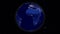 Planet earth from space. Realistic world globe spinning slowly animation.