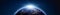 Planet Earth sunrise panorama. 3d rendering