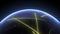 Planet Earth, view from space. 3d 4K animation of terrestrial globe