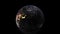 Planet Earth, view from space. 3d 4K animation of terrestrial globe