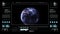 Planet Earth, view from space. 3d 4K animation of terrestrial globe