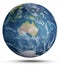 Planet Earth weather. 3d rendering