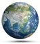 Planet Earth weather. 3d rendering