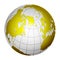 Planet Globe Earth 3D isolated