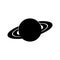 Planet icon. Space planet saturn