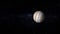 Planet Jupiter on black background with stars. Jupiter planet view form space.