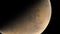 Planet Mars in deep space. spacecraft flies near Mars in the solar system. Cinematic 3d animation of planet Mars