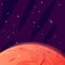 Planet Mars Surface Background