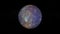 Planet Mercury with enhanced Color. Centered.