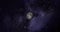 Planet moon with colorful galaxy . 3d Moon planet on space with colorful starry night. front view of the moon from space. view ear