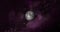 Planet moon with colorful galaxy . 3d Moon planet on space with colorful starry night. front view of the moon from space. view ear