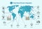 Planet natural disasters infographics