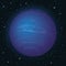 Planet Neptune in space