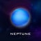 Planet Neptune. Vector 3d Realistic Space Planet in Space Starry Sky. Galaxy, Astronomy, Space Exploration Concept