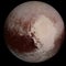 Planet Pluto in colour