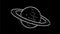 Planet Saturn Drawing 2D Animation