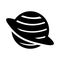 planet saturn. Space science astronomy icon symbol