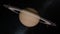 Planet Saturn Timelapse and Flyby Through the Rings