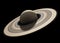 Planet Saturn to scale and