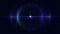 Planet, space, star. Blue abstract background with bright bokeh. Loop animations.